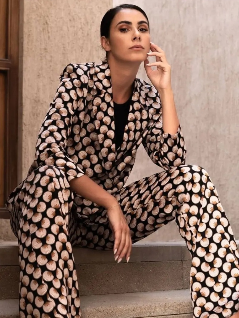 NWT Mango Printed Blazer size 4